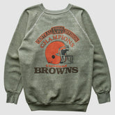Cleveland Browns 1986 Pullover Sweatshirt - Olive Vintage discount