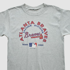 Atlanta Braves Crable Sportswear 1997 T-shirt - Heather Gray Vintage
