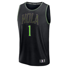 Zion Williamson New Orleans Pelicans 2025/26 City Edition Fast Break Jersey - Black | Fanatics discount