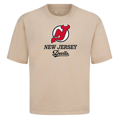 New Jersey Devils Levelwear Team Surge Luxe Signature Knit T-Shirt Khaki