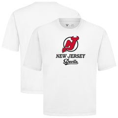 New Jersey Devils Levelwear Team Surge Luxe Signature Knit T-Shirt White