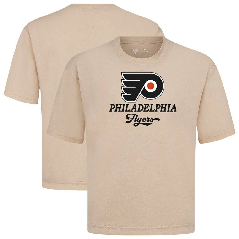 Philadelphia Flyers Levelwear Team Surge Luxe Signature Knit T-Shirt Khaki