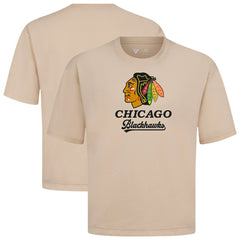 Chicago Blackhawks Levelwear Team Surge Luxe Signature Knit T-Shirt Khaki