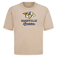Nashville Predators Levelwear Team Surge Luxe Signature Knit T-Shirt Khaki