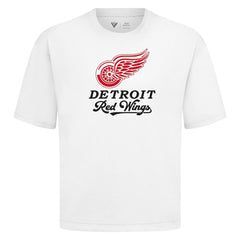 Detroit Red Wings Levelwear Team Surge Luxe Signature Knit T-Shirt White