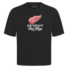 Detroit Red Wings Levelwear Team Surge Luxe Signature Knit T-Shirt Black