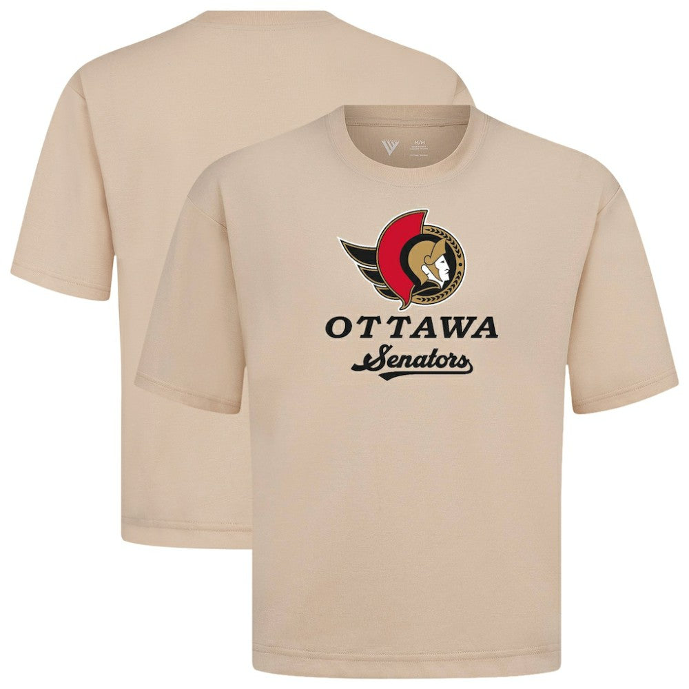 Ottawa Senators Levelwear Team Surge Luxe Signature Knit T-Shirt Khaki