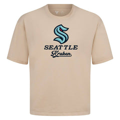 Seattle Kraken Levelwear Team Surge Luxe Signature Knit T-Shirt Khaki