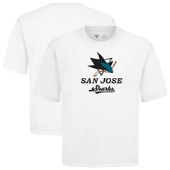 San Jose Sharks Levelwear Team Surge Luxe Signature Knit T-Shirt White