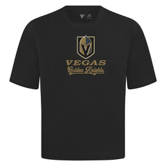 Vegas Golden Knights Levelwear Team Surge Luxe Signature Knit T-Shirt Black