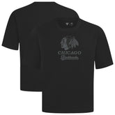 Chicago Blackhawks Levelwear Shadow Surge Luxe Signature Knit T-Shirt Black