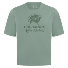 Columbus Blue Jackets Levelwear Shadow Surge Luxe Signature Knit T-Shirt Green