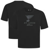 St. Louis Blues Levelwear Shadow Surge Luxe Signature Knit T-Shirt Black