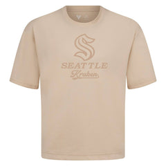 Seattle Kraken Levelwear Shadow Surge Luxe Signature Knit T-Shirt Khaki