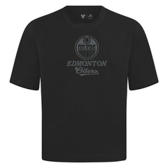 Edmonton Oilers Levelwear Shadow Surge Luxe Signature Knit T-Shirt Black