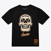 San Francisco Giants Women's Sugar Skull Boxy T-Shirt - Black | Mitchell & Ness