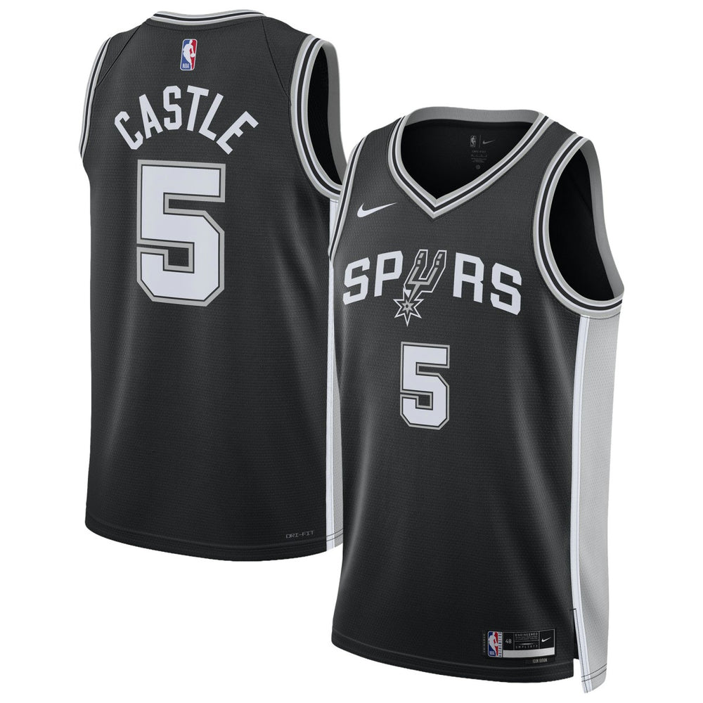 Stephon Castle San Antonio Spurs Unisex Swingman Jersey - Icon Edition - Black | Nike shop