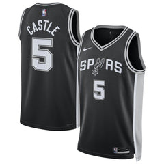 Stephon Castle San Antonio Spurs Unisex Swingman Jersey - Icon Edition - Black | Nike shop