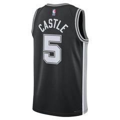 Stephon Castle San Antonio Spurs Unisex Swingman Jersey - Icon Edition - Black | Nike shop