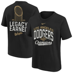 Los Angeles Dodgers Youth 2026 Gold Collection Legacy Earned T-Shirt - Black | Nike