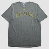 Pittsburgh Pirates Majestic 2010s T-shirt - Dark Heather Gray Vintage