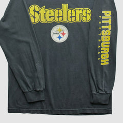 Pittsburgh Steelers NFL 2000s Long Sleeve T-shirt - Black Vintage online