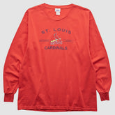 St. Louis Cardinals CSA 2000s Long Sleeve T-shirt - Red Vintage