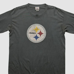 Pittsburgh Steelers NFL 2000s Long Sleeve T-shirt - Charcoal Vintage sale