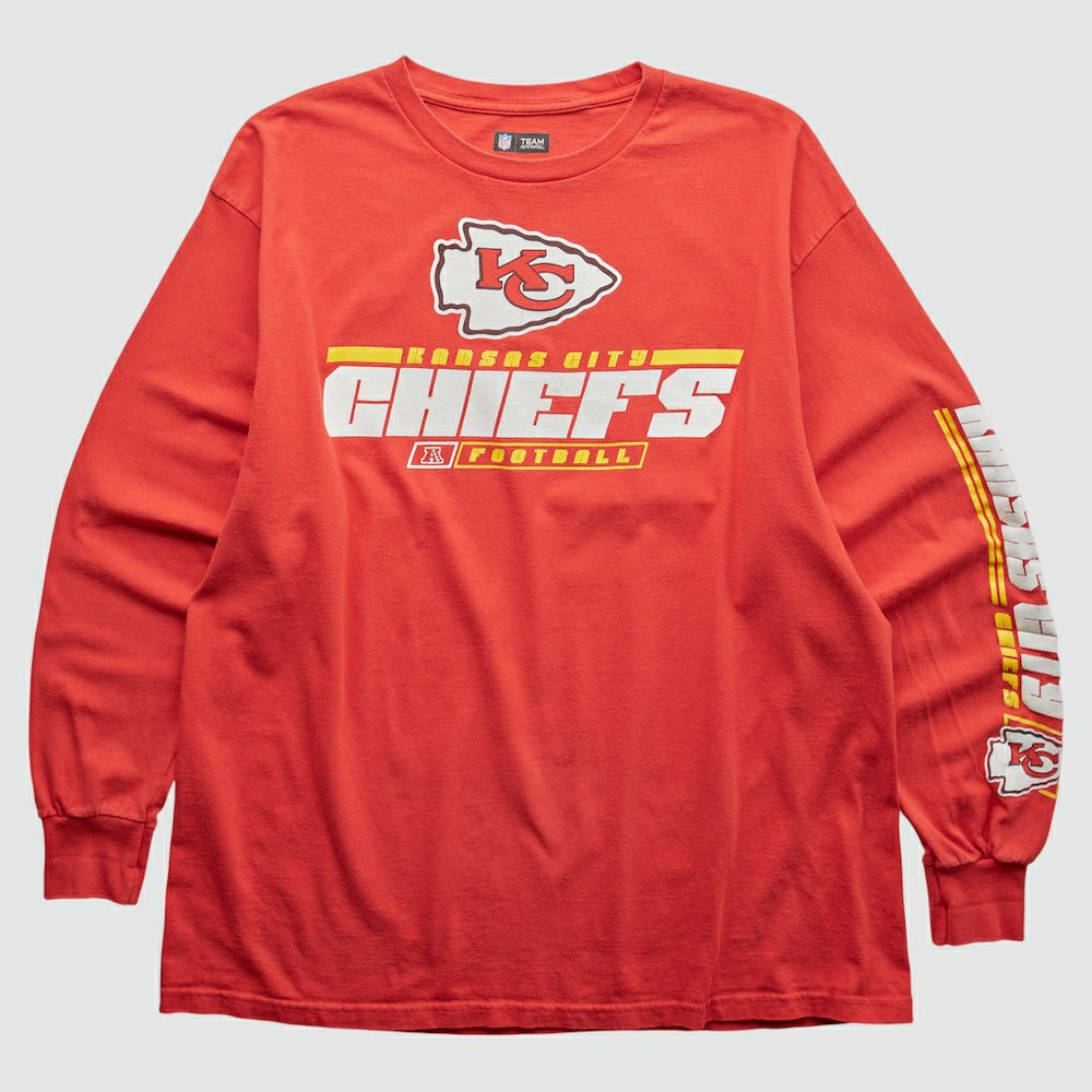 Kansas City Chiefs NFL 2010s Long Sleeve T-shirt - Red Vintage sale