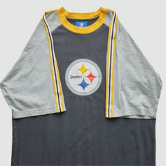 Pittsburgh Steelers 2000s T-shirt - Charcoal Vintage discount