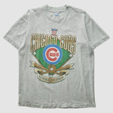 Chicago Cubs Salem Sportswear 90s T-shirt - Heather Gray Vintage