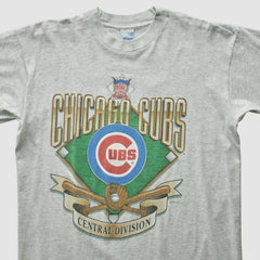 Chicago Cubs Salem Sportswear 90s T-shirt - Heather Gray Vintage