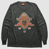 Atlanta Falcons NFL 2000s Long Sleeve T-shirt - Charcoal Vintage outlet