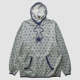 Denver Broncos Reebok 2010s Hooded Pullover Sweatshirt - Heather Gray Vintage sale