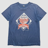 Minnesota Twins Trench 1987 T-shirt - Blue Vintage
