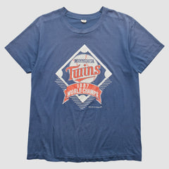 Minnesota Twins Trench 1987 T-shirt - Blue Vintage