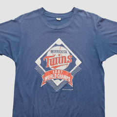 Minnesota Twins Trench 1987 T-shirt - Blue Vintage