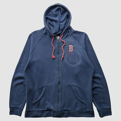 Boston Red Sox 2000s Hooded Full Zip Sweatshirt - Navy Vintage | Nike