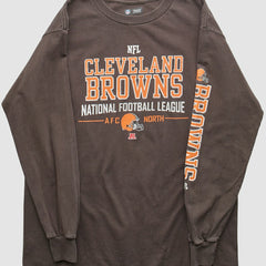 Cleveland Browns NFL 2010s Long Sleeve T-shirt - Brown Vintage discount