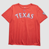 Texas Rangers Majestic 2010 T-shirt - Red Vintage