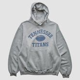 Tennessee Titans Reebok 2000s Hooded Pullover Sweatshirt - Heather Gray Vintage discount