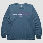 New York Giants NFL 2000s Long Sleeve T-shirt - Blue Vintage for sale