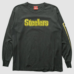 Pittsburgh Steelers NFL 2000s Long Sleeve T-shirt - Black Vintage cheap