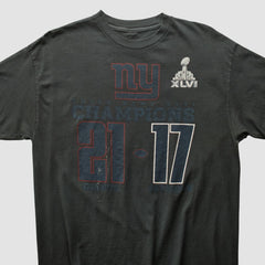 Superbowl XLVI 2012 T-shirt - Charcoal Vintage online