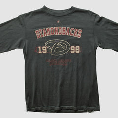 Arizona Diamondbacks Majestic 1998 Long Sleeve T-shirt - Charcoal Vintage
