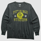 Pittsburgh Steelers NFL 2010s Long Sleeve T-shirt - Charcoal Vintage outlet