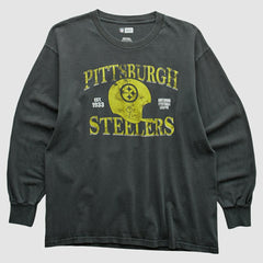 Pittsburgh Steelers NFL 2010s Long Sleeve T-shirt - Charcoal Vintage outlet