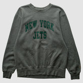 New York Jets Champion 2000s Pullover Sweatshirt - Charcoal Vintage sale