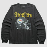 Pittsburgh Steelers Reebok 2010s Long Sleeve T-shirt - Black Vintage cheap