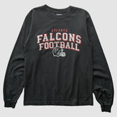 Atlanta Falcons Reebok 2000s Long Sleeve T-shirt - Black Vintage for sale
